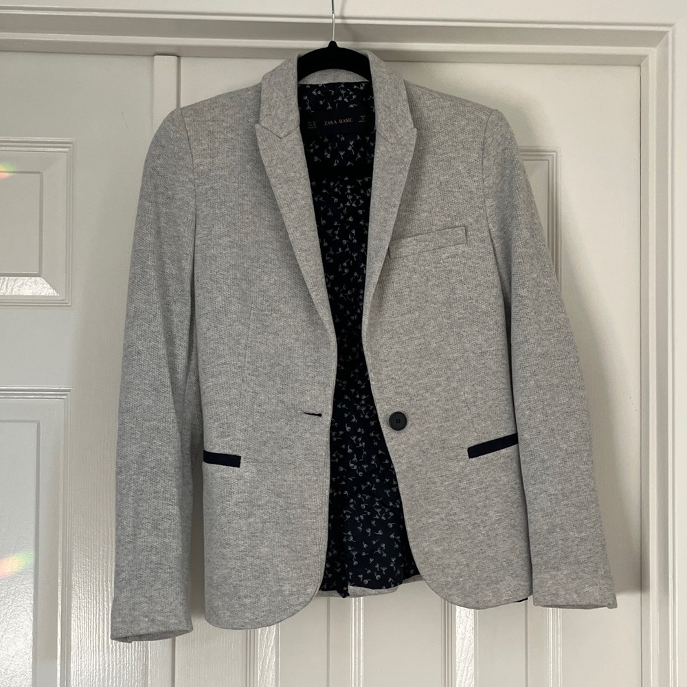 Zara Gray Sport Coat Modern Classic Blazer